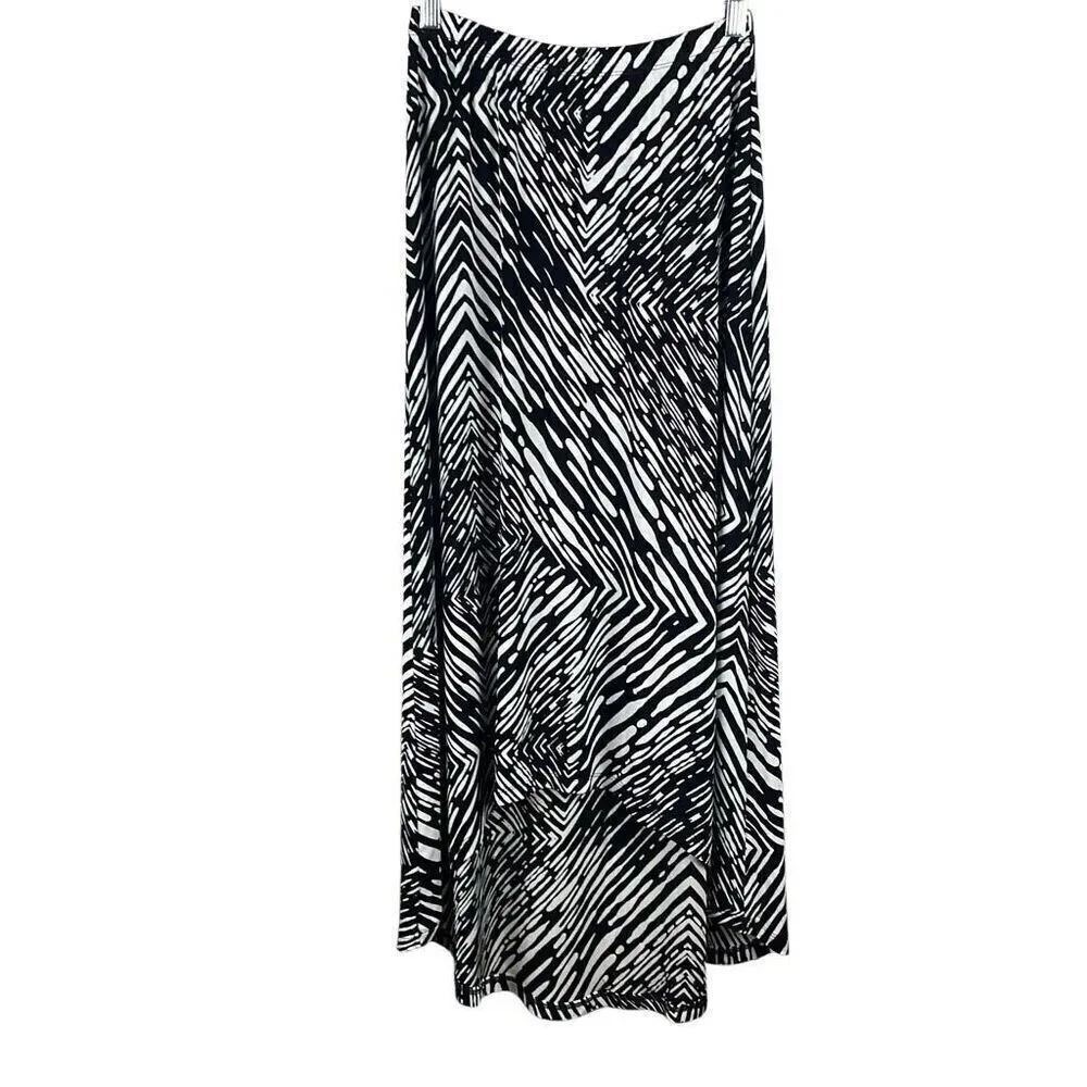 Chico's Hi-Low Hem Slinky Fabric Maxi Skirt 0